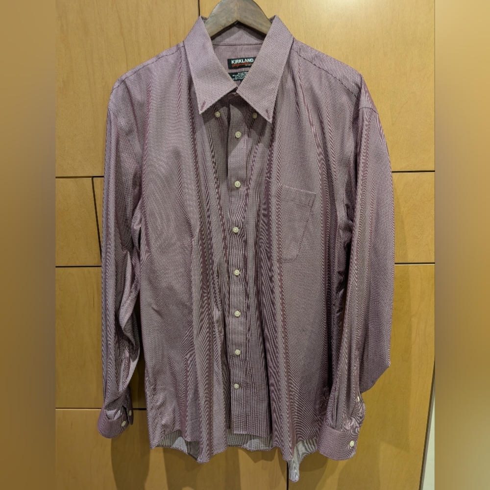 Kirkland Signature Men's Lavender Dress Shirt